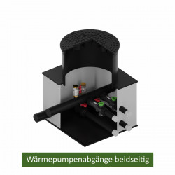 Verteilerschacht geo-c 400-054 für Kollektoren und Erdwärmesonden | 2-6 Kreise